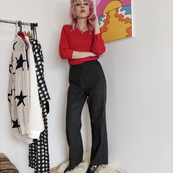 Vintage Red Sweater - Picture 5 of 10